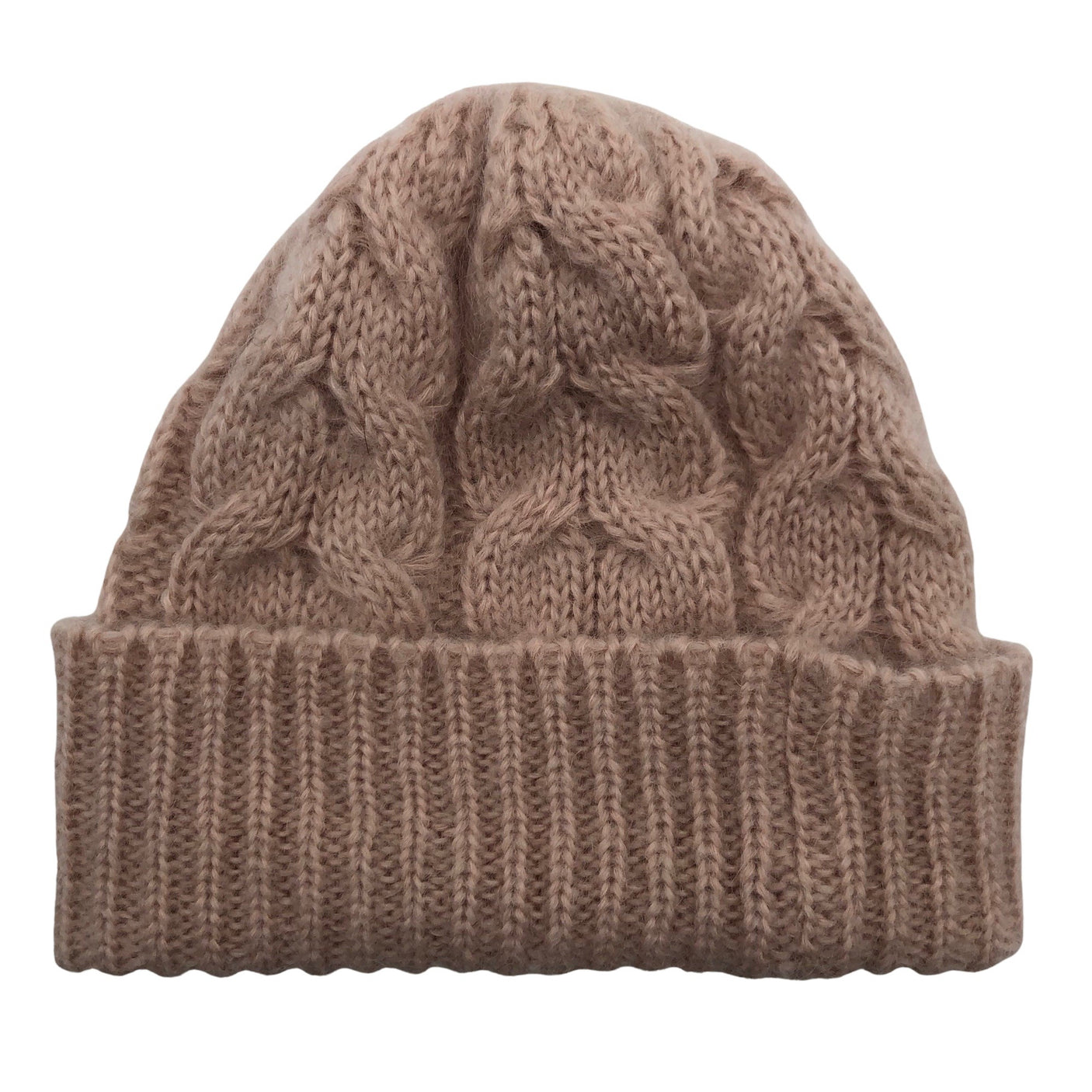 Unisex Handmade - Winter beanie, size 56 - 58 cm - Light pink (1)