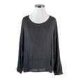 Unisex Zizzi - Schiffon tunic, size 50 - Gray ()