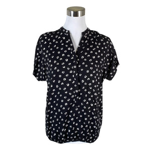Unisex Mazine - Short-sleeved blouse, size 36 - Black (1)