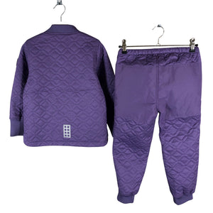 Unisex Lego - Spring/Fall jacket and pants set, size 104 - 110 - Violet (2)