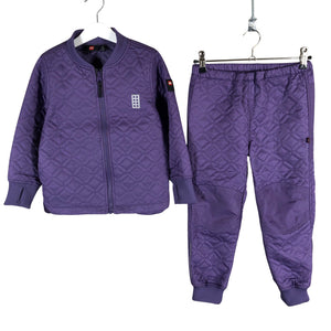 Unisex Lego - Spring/Fall jacket and pants set, size 104 - 110 - Violet (1)