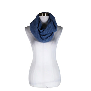 Unisex Handmade - Circle scarf, size Midi - Light blue (1)