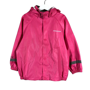 Unisex Didriksons - Rain jacket, size 104 - 110 - Pink (1)