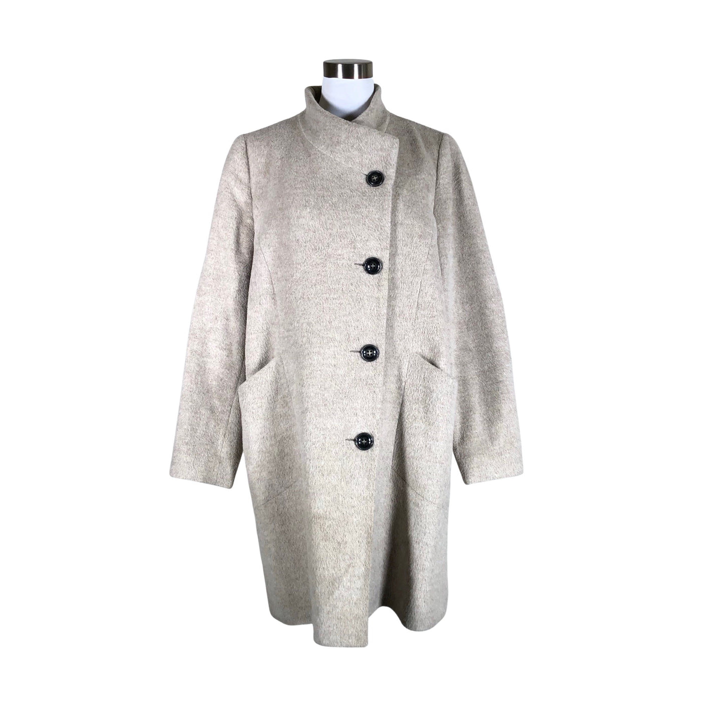 Unisex Dixi Coat - Wool coat, size 40 - Beige (1)