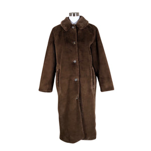 Unisex Minimum - Faux fur coat, size 36 - Brown (1)