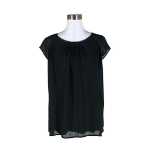 Unisex s.Oliver - Short-sleeved blouse, size 40 - Black (1)