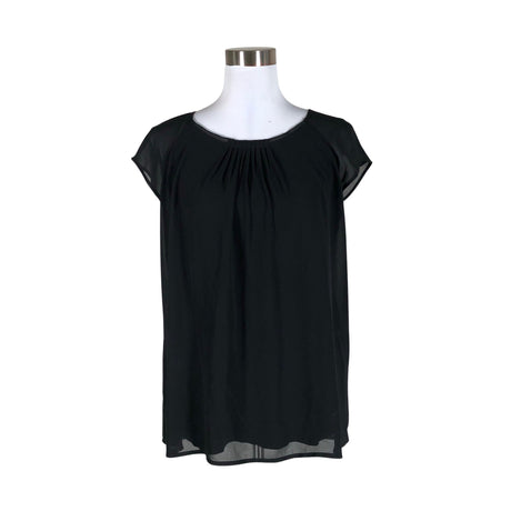 Unisex s.Oliver - Short-sleeved blouse, size 40 - Black ()