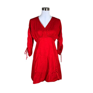 Unisex Arket - Schiffon dress, size 36 - Red (1)