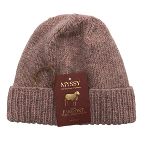 Unisex Myssyfarmi - Winter beanie, size 54 - 56 cm - Light pink (1)