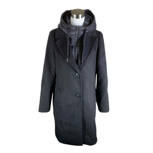 Unisex Comma - Wool coat, size 38 - Black (1)