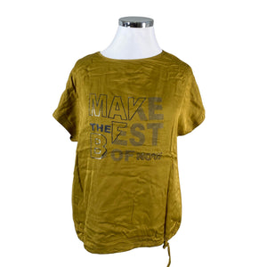 Unisex Gerry Weber - Short-sleeved blouse, size 44 - Green (1)