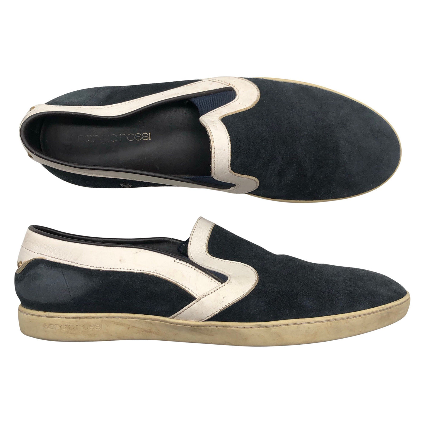 Unisex Sergio Rossi - Loafers, size XS - Blue (1)