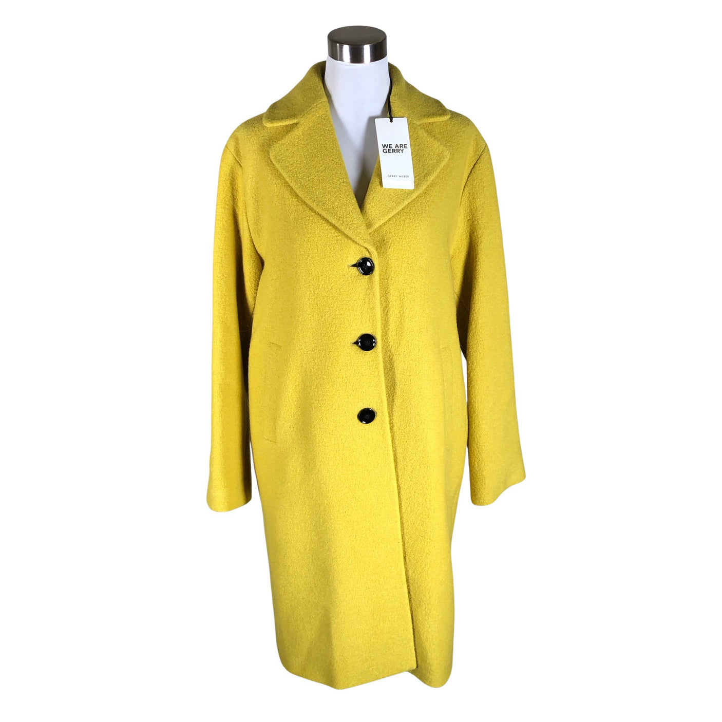 Unisex Gerry Weber - Wool coat, size 38 - Yellow (1)