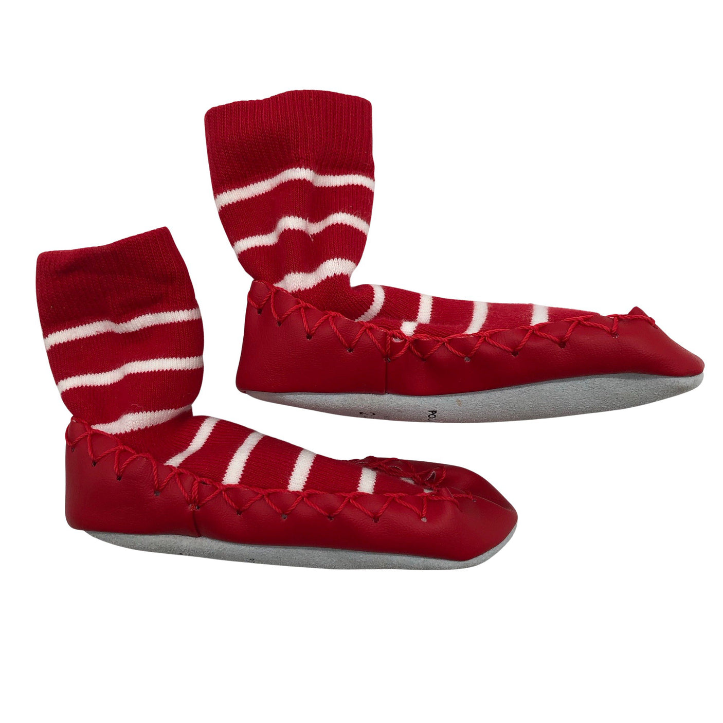 Unisex Polarn O. Pyret - Indoor slippers, size 24 - Red (1)