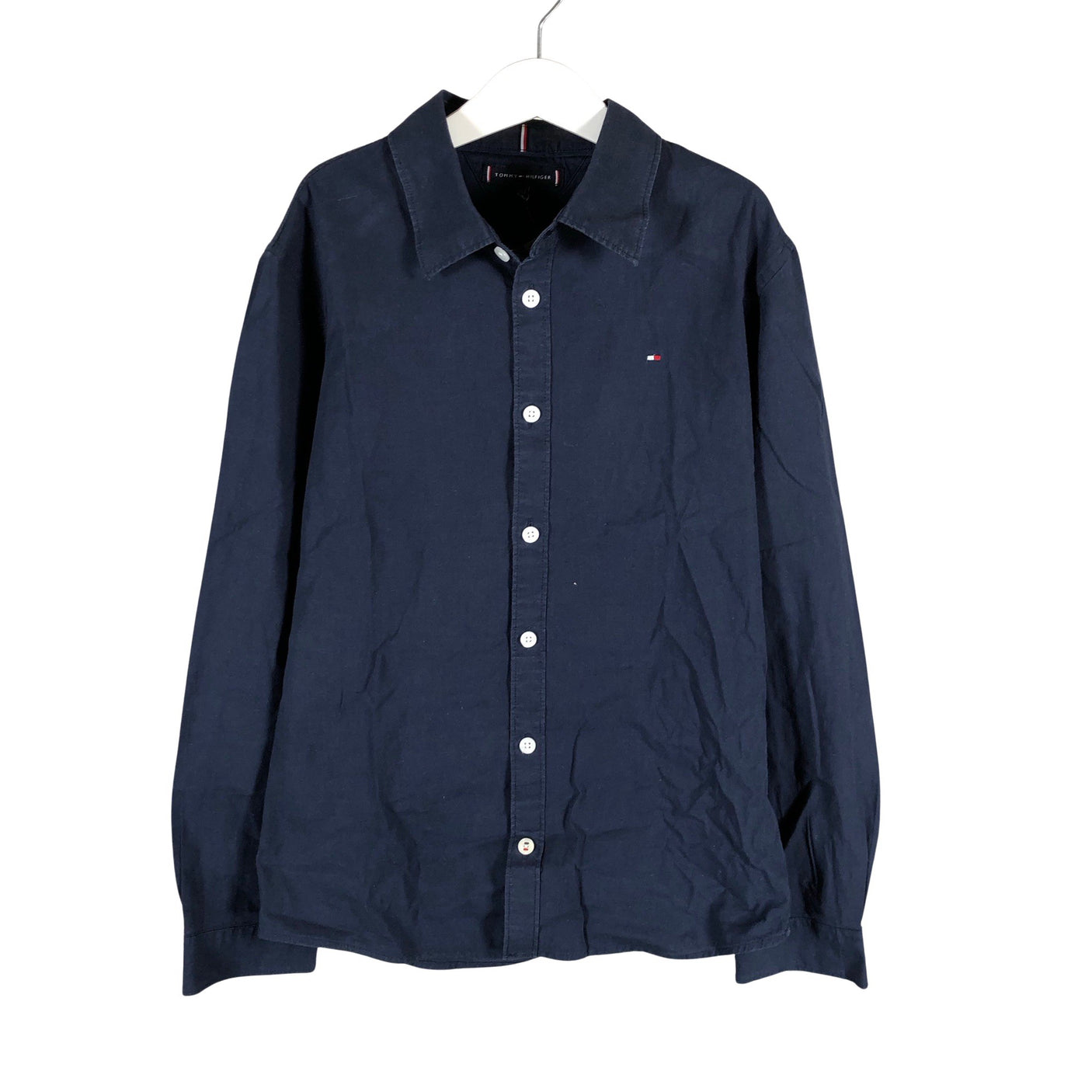 Unisex Tommy Hilfiger - Collared shirt, size 146 - 152 - Blue (1)
