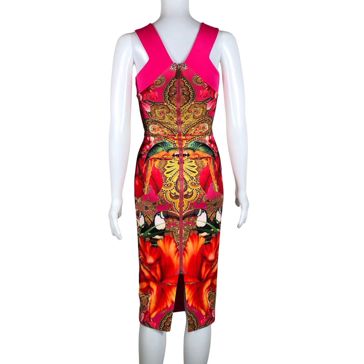 Unisex Ted Baker - Sheath dress, size 34 - Pink (2)