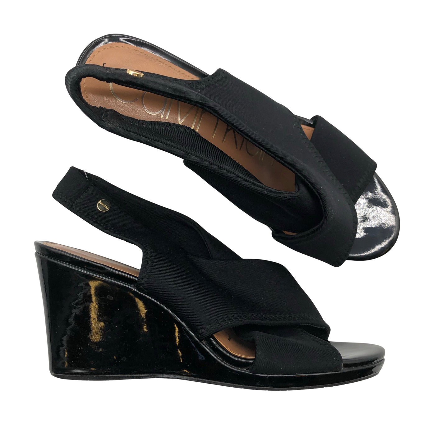 Unisex Calvin Klein - Wedge sandals, size 36 - Black (1)