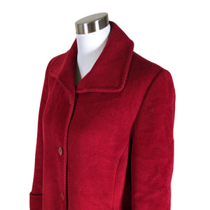 Unisex Cinzia Rocca - Wool coat, size 40 - Wine red (3)