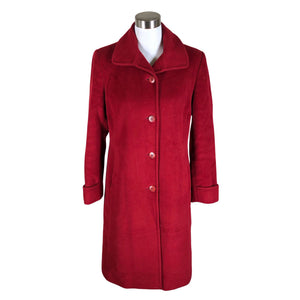 Unisex Cinzia Rocca - Wool coat, size 40 - Wine red (1)