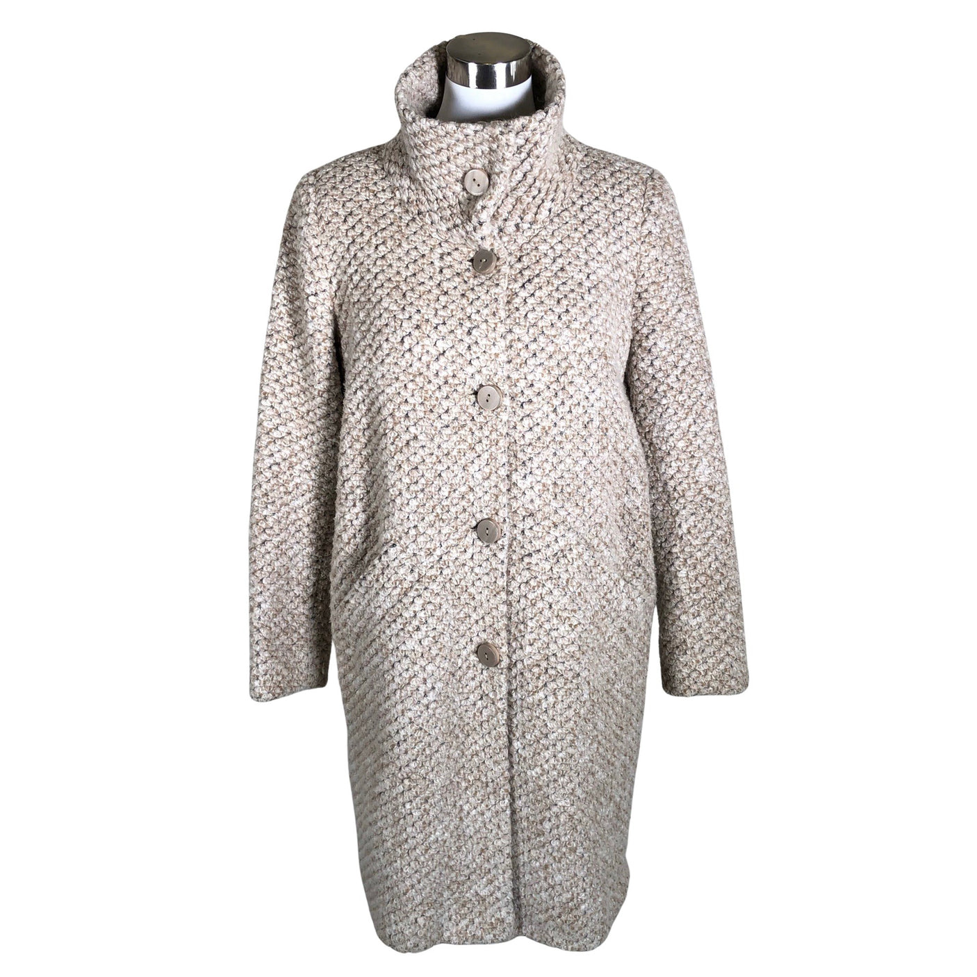 Unisex Milo - Wool coat, size 38 - Beige (1)