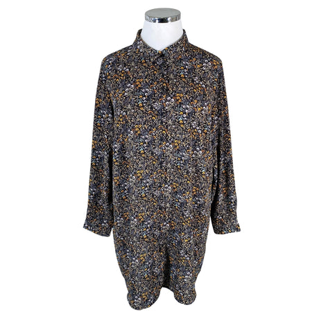 Unisex Zizzi - Schiffon dress, size 46 - Black ()