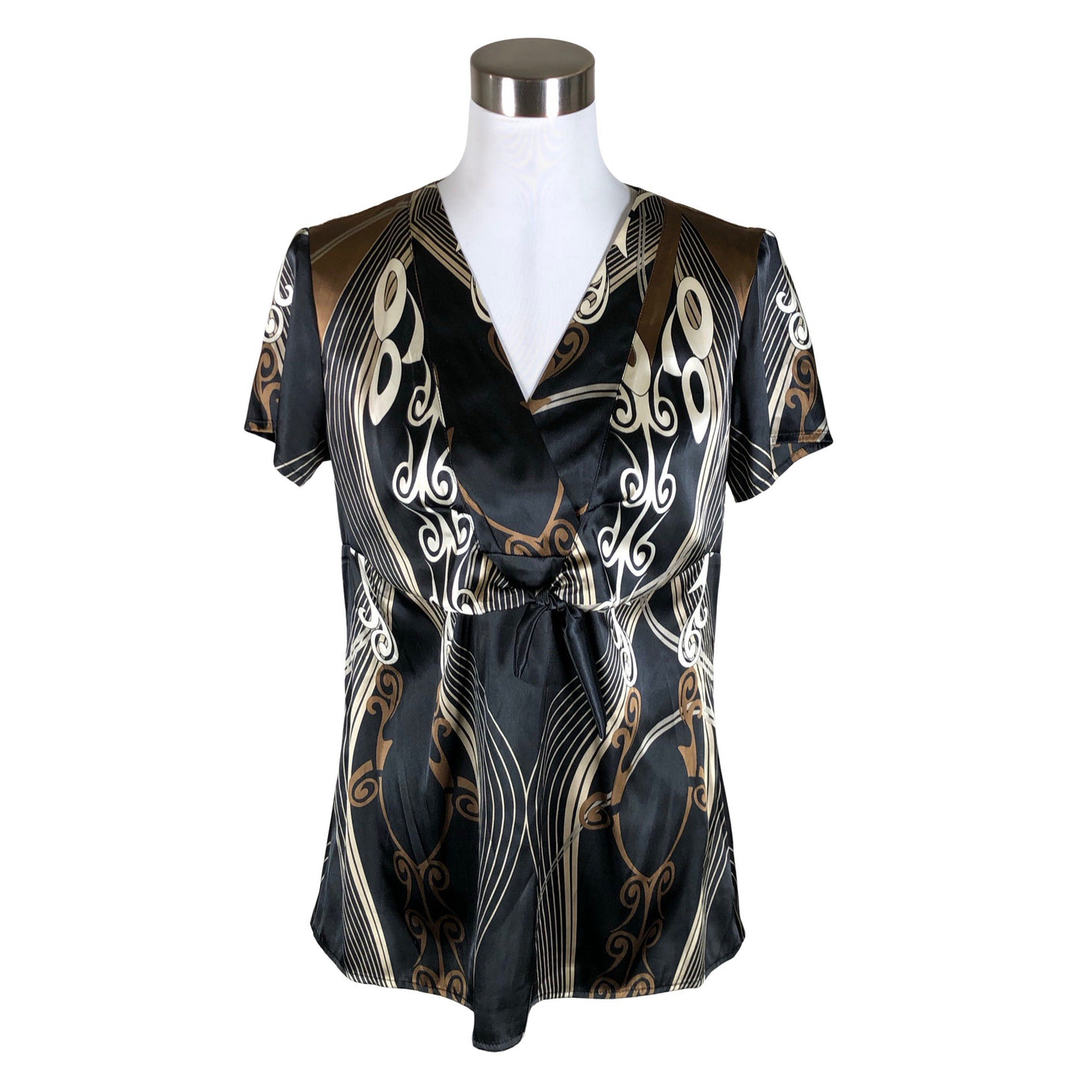 Unisex Voglia - Short-sleeved blouse, size 38 - Brown (1)
