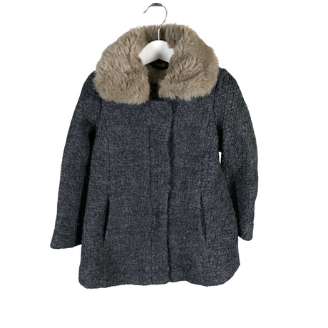 Unisex POMPdeLUX - Wool coat, size 98 - 104 - Gray ()