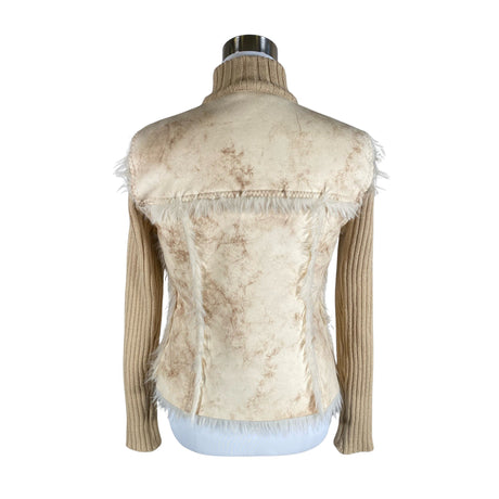 Unisex Kello - Leather jacket, size 36 - Beige (2)