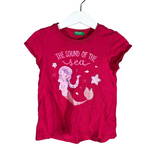 Unisex Benetton - T-shirt, size 98 - 104 - Pink (1)