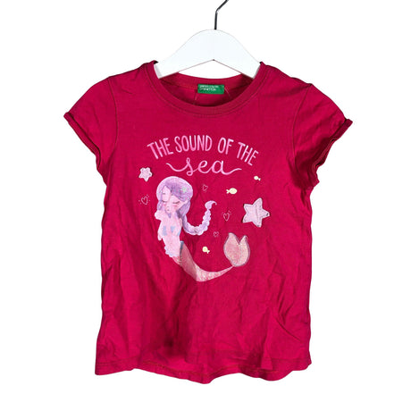 Unisex Benetton - T-shirt, size 98 - 104 - Pink ()