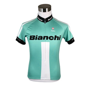 Unisex Bianchi Milano - Sports shirt, short sleeve, size M - Green (1)