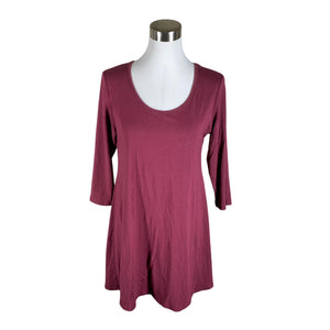 Unisex Kude Design - Tricot tunic, size 40 - Wine red (1)