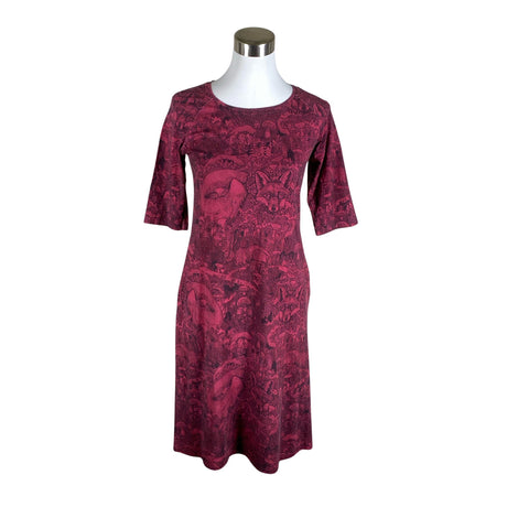 Unisex Ehta - Tricot dress, size 36 - Wine red ()