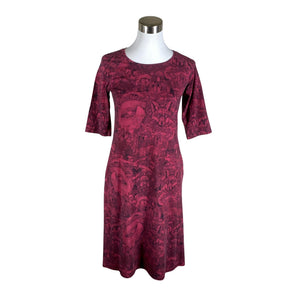 Unisex Ehta - Tricot dress, size 36 - Wine red (1)