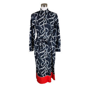 Unisex Lauren Ralph Lauren - Schiffon dress, size 36 - Blue (1)