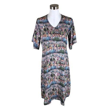 Unisex Culture - Schiffon dress, size 36 - Gray ()