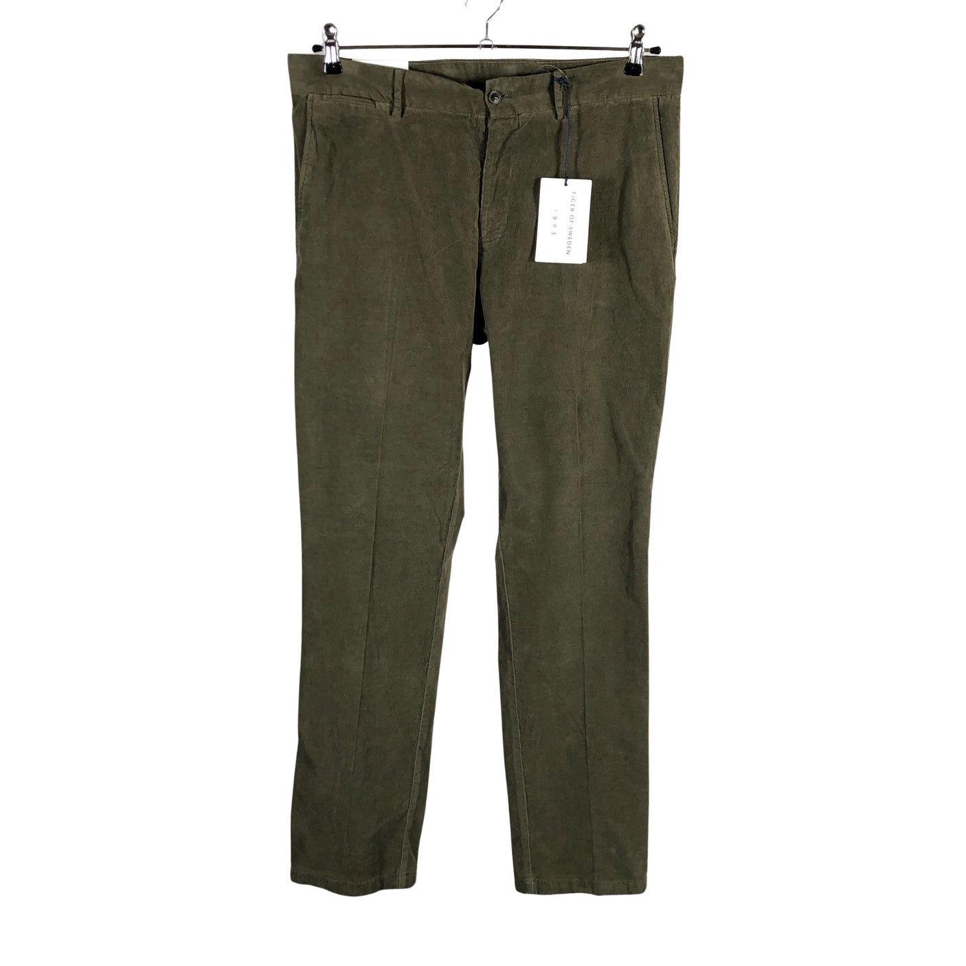 Unisex Tiger of Sweden - Velvet pants, size W33 - Green (1)
