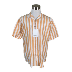 Unisex Selected - Collared shirt, size XXL - Orange (1)
