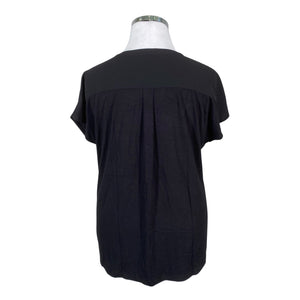 Unisex Milano Italy - Short-sleeved blouse, size 42 - Black (2)