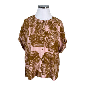 Unisex Papu - Short-sleeved blouse, size 42 - Light pink (1)