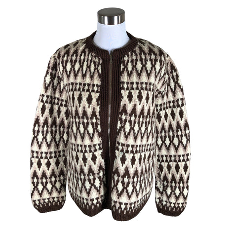 Unisex Handmade - Cardigan, size 40 - Brown ()