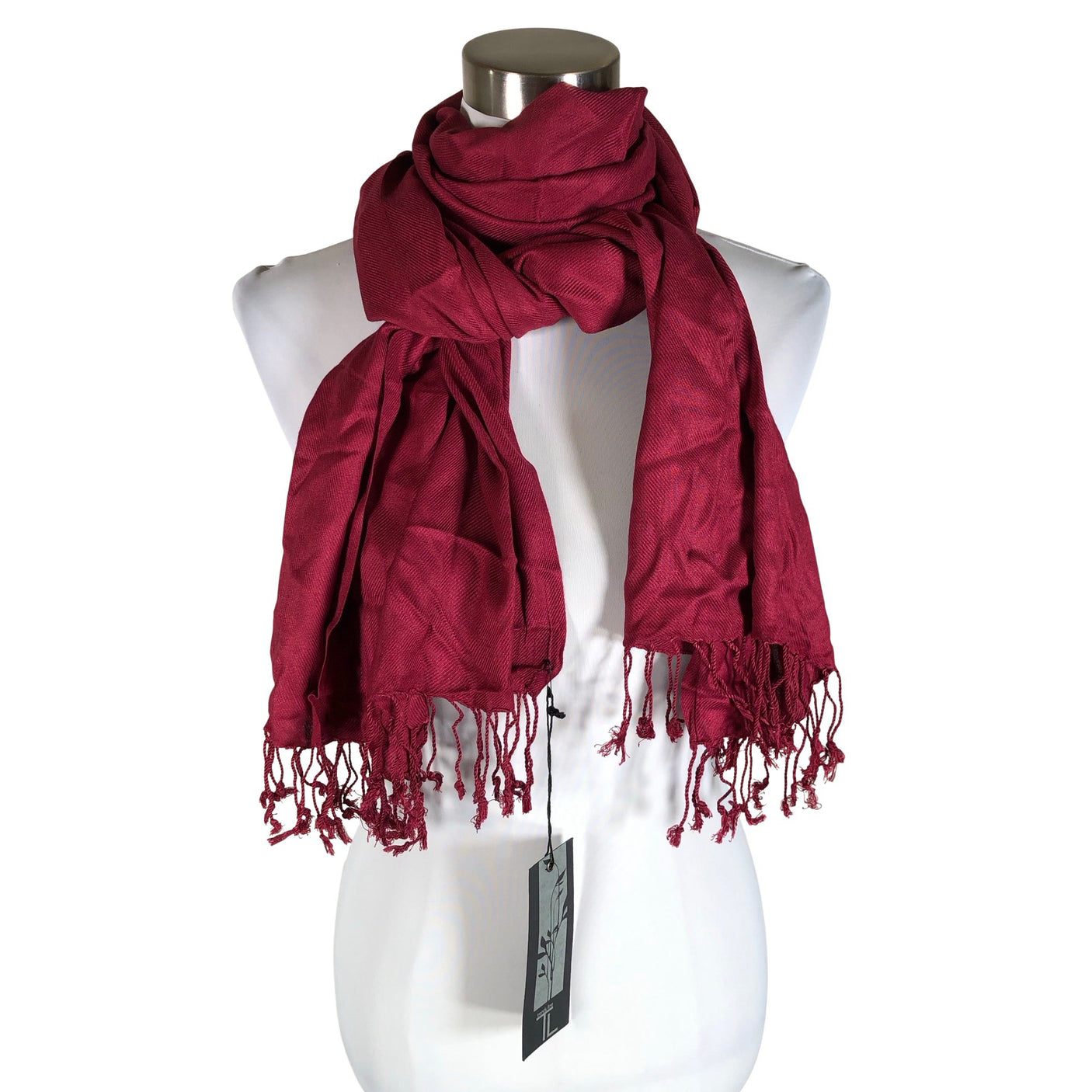 Unisex Trendy Line - Scarf, size Maxi - Wine red (1)
