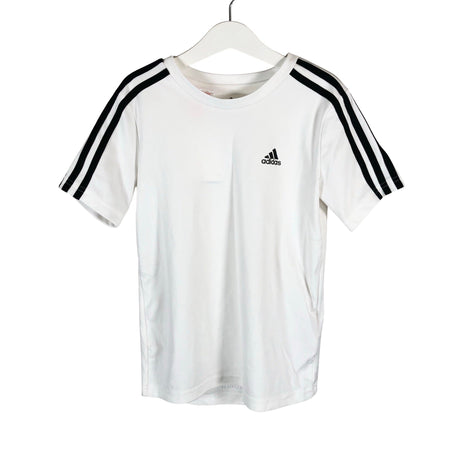Unisex Adidas - Sports shirt, short sleeve, size 128 - 134 - White ()