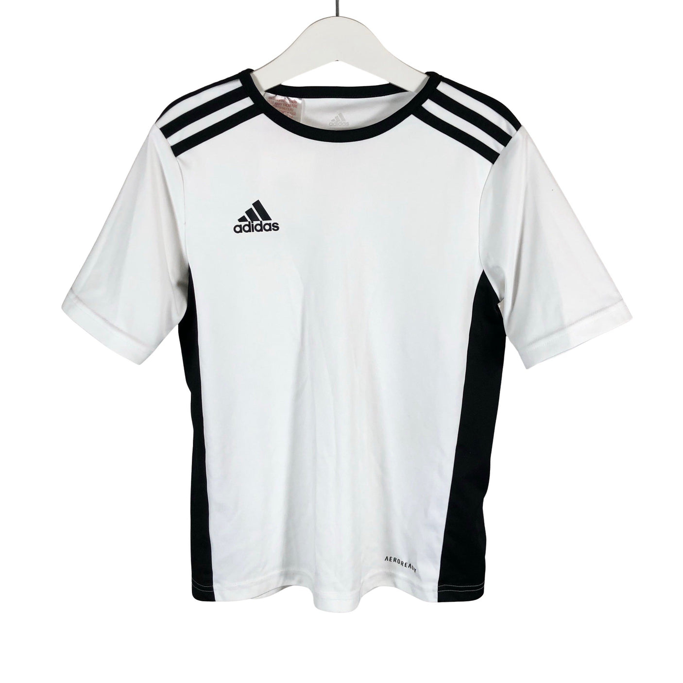Unisex Adidas - Sports shirt, short sleeve, size 134 - 140 - White (1)