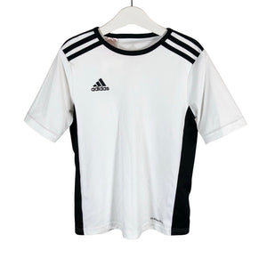 Unisex Adidas - Sports shirt, short sleeve, size 134 - 140 - White (1)