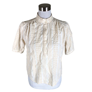 Unisex Cotélac - Short-sleeved blouse, size 38 - Beige (1)