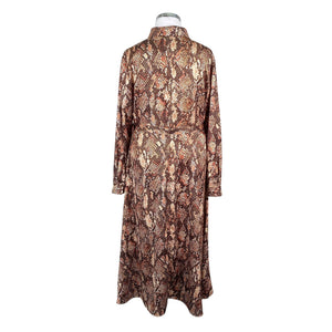 Unisex Karen Millen - Schiffon dress, size 44 - Brown (2)