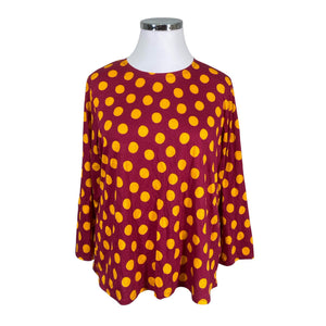 Unisex Gudrun Sjöden - Tricot shirt, size 48 - Wine red (1)