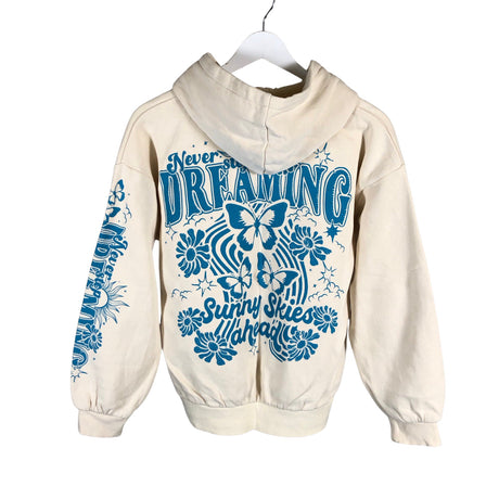 Unisex Lindex - Hoodie, size 158 - 164 - Natural white (2)