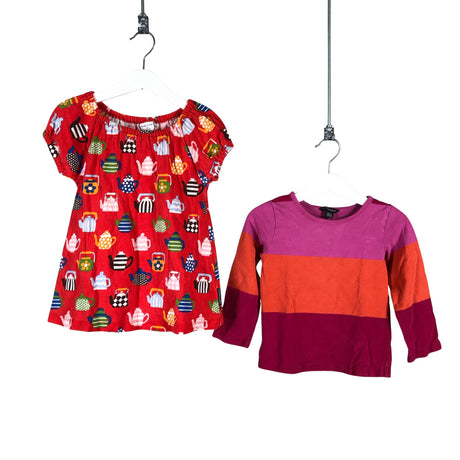 Unisex Polarn O. Pyret - Tricot dress, size 80 - 86 - Red ()